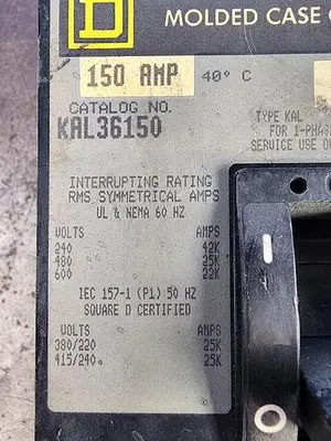 USED SQUARE D KAL36150