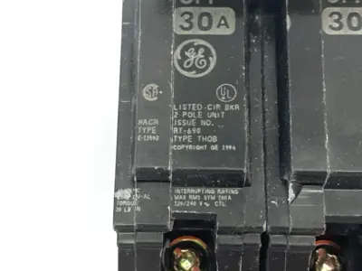 Used General Electric Circuit Breaker 2-Pole Type THQB, HACR Circuit Breakers Michigan US | Maverick Industrial Sales #1394263