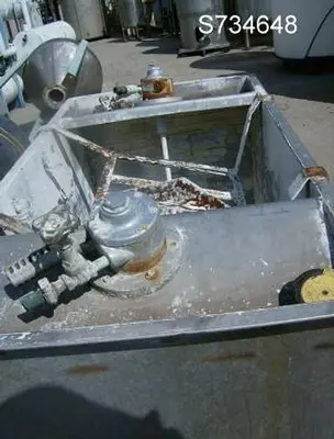 Tank, 125 Gallon, S/st, Rect, OT/FB, Agit Dr #S734648
