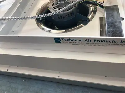 CLEAN ROOM, TECHNICAL AIR PRODUCTS, with CAMFIL FILTER P5-23.62-G-03-SO-1D-00-0