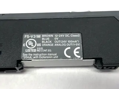 USED KEYENCE PHOTOELECTRIC SENSOR AMPLIFIER 12-24VDC CABLE CUT SHORT NO COVER