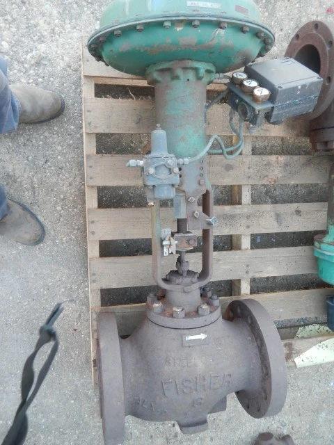 Fisher 6" 600 Rating, WCB Steel Flanged Control Valve