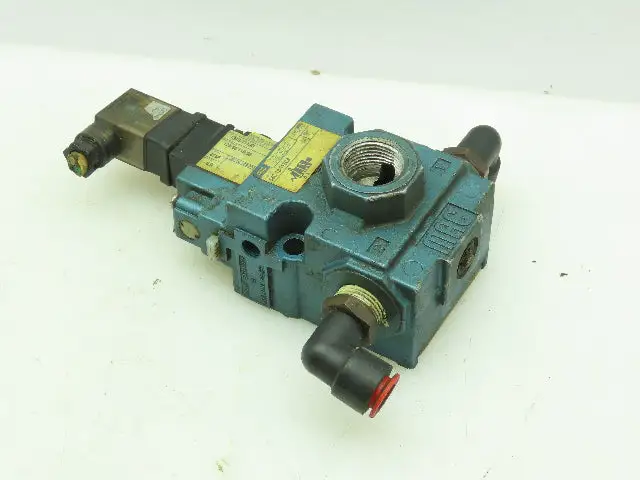 Mac 130B-111JD Solenoid Valve With 56C-13-112CA Manifold Block
