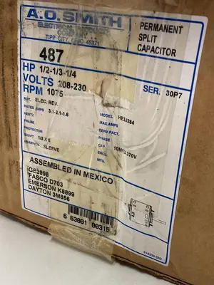 New | in-Stock A.O. SMITH 487 HVAC Parts and Equipment Ohio US | Surplus Asset Holdings #1242185