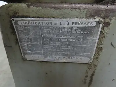 L & J No 18 Mechanical Punch Press 18 Ton 2.5" Stroke 6.25 Throat 230/460V