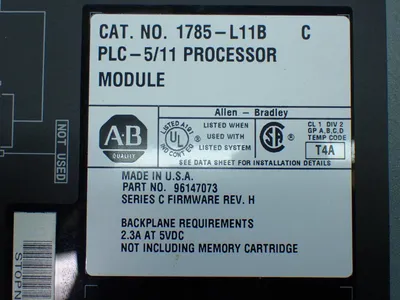 Used ALLENBRADLEY 1785L11B PLC Processors Ohio US | HGR 24 #879760