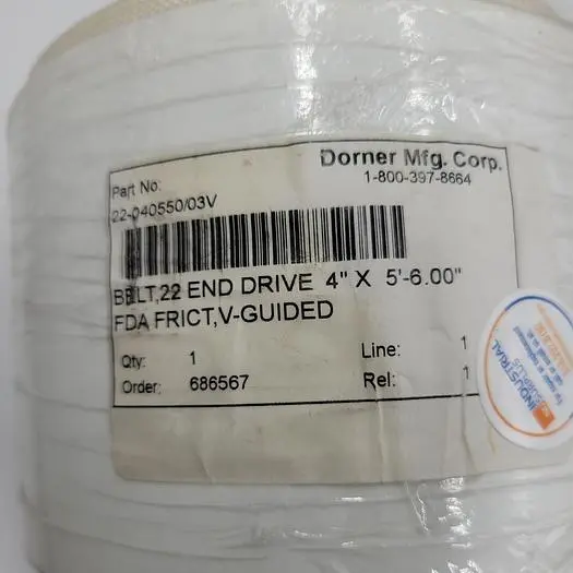 Used DORNER DORNER 22-040550/03V CONVEYOR REPLACEMENT BELT Conveyors | ND Industrial Surplus #1226560