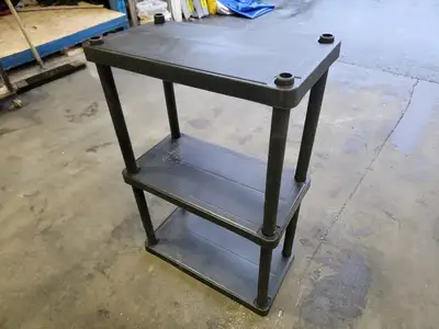 Modular Plastic Shelving, 12" x 23" Shelves w/ Stands (Box of 12)