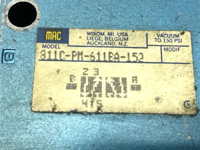 Used MAC VALVES PNEUMATIC SOLENOID VALVE 4-WAY Solenoid Valves | Maverick Industrial Sales #1102245