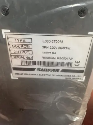 New | in-Stock SUNFAR E380-2T0075 Variable Speed Drives Michigan US | Aucto #1337057
