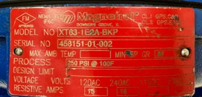 NEW MAGNETROL XT63-1E2A-BKP LIQUID LEVEL SWITCH 250PSI @ 100 DEG. F
