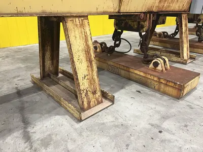 53 TON (107,500 LBS) BUSHMAN MODEL #MT420 TELESCOPING MAGNETIC LIFTING SPREADER BEAM  W/ OHIO MAGNETICS DIESEL GENERATOR: STOCK #20419
