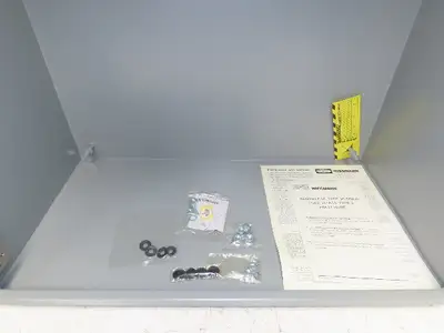 Wiegmann Electrical Enclosure Cabinet 24x24x12" Type 12 Gray  -No Backplate-