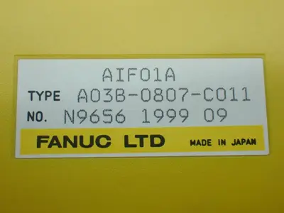 Used FANUC A03B0807C011 I/O Boards & Replacement Parts Ohio US | HGR 24 #885643
