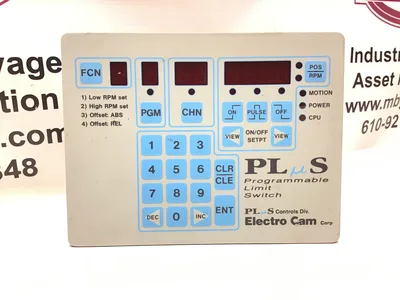 ELECTRO CAM PLUS 5000 SERIES PROGRAMMABLE LIMIT SWITCH PS-4020-10-M08 9329/2 120VAC