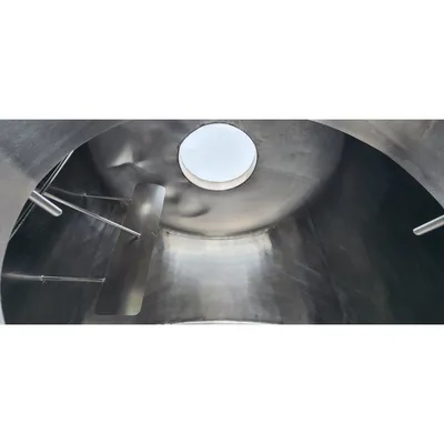 Used Stainless Steel Sanitary Insulated Slant bottom Liquid Tank  - 500 Gallon