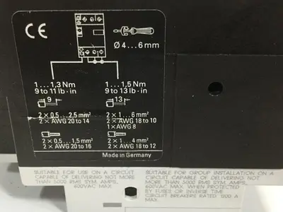 USED SIEMENS 3VU1300-0MD00
