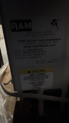 2011 RAM OPTICAL Sprint CNC 250 Plus Inspection Machines | Global Machine Brokers, LLC (12)