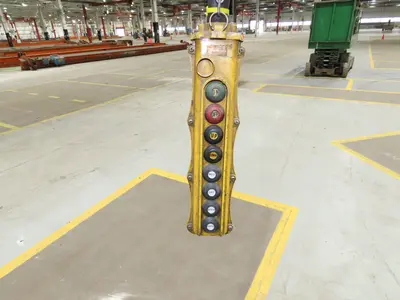 Cleveland Tramrail P&H 1 Ton Single Girder Underhung Bridge Crane 45' 10" Span