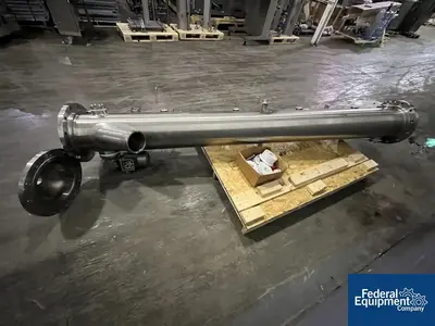 USED Watson Metal Masters Watson Metal Masters Custom Built 4” X 126" Cleated Belt Conveyor, S/S