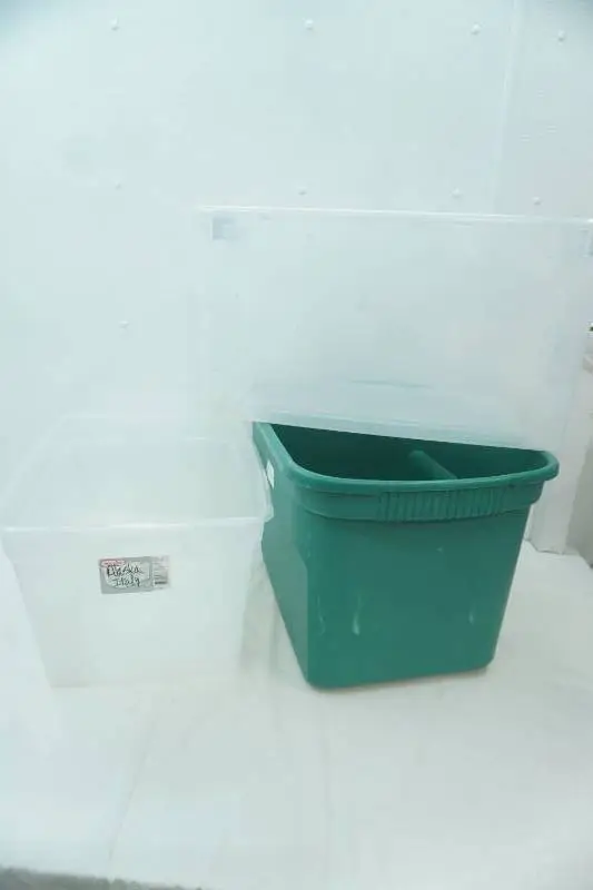 3 large totes (no lids)