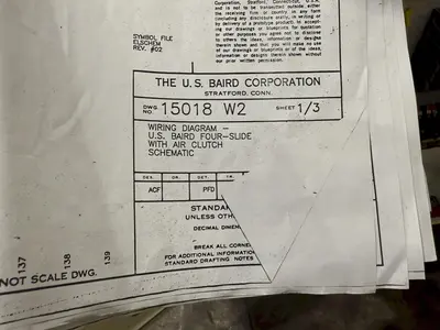 US BAIRD MODEL #RWI WIRE FORMING FOURSLIDE MACHINE: YOBRO #24439