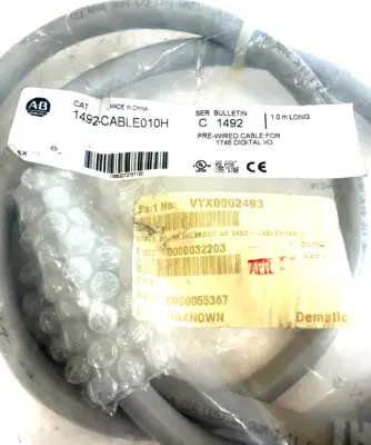 ALLEN BRADLEY 1492-CABLE010H CABLE ASSEMBLY SER.C 1492CABLE010H NEW, SURPLUS