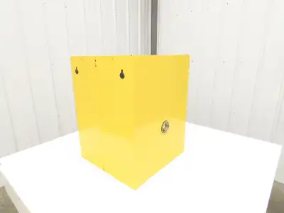 Justrite 890400 Sure-Grip EX 4 Gallon Capacity Yellow Flammable Cabinet