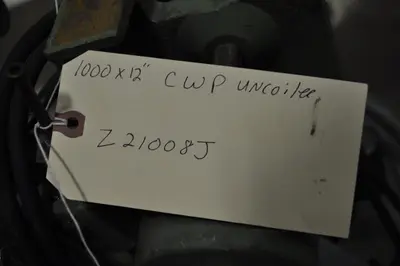 1000 LB x 12" Cooper Weymouth Peterson Uncoiler