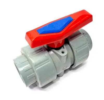 USED CHANG HONG 2-1/2" DN50 DOUBLE UNION BALL VALVE SOCKET X SOCKET