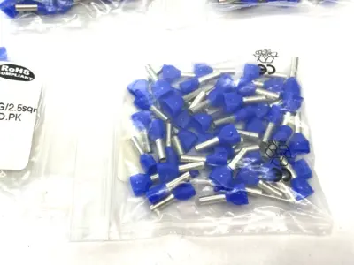 New | in-Stock Altech Insulated Crimp Ferrule 2x14AWG/2.5sqmm 100-PACK, LOT OF 5 Electrical Fittings Michigan US | Maverick Industrial Sales #1390891