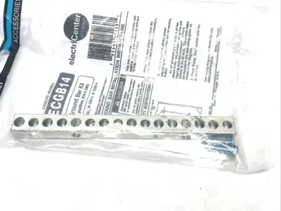 ECGB14 | ElectriCenter  Ground Bar Kit, 14 Positions, No. 14-4 AWG LOT OF 3 - New