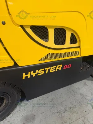 USED HYSTER H90FT FORKLIFT 9000 LBS CAPACITY 3 STAGE MAST W/ HEATING AND AC MFG 21