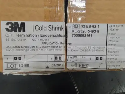 Cold Shrink QT-III Silicone Termination Kit (Box of 3)