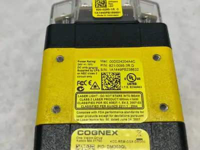 USED COGNEX DATAMAN FIXED MOUNT BARCODE READER 825-0400-1R W/ 820-0290-1R