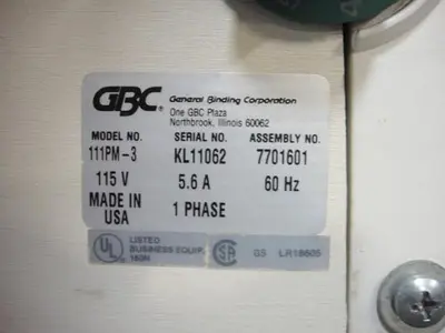 GBC 111PM-3 Paper Punch