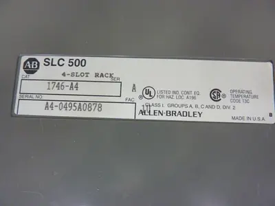 USED ALLEN BRADLEY 1746-P2 SER C / 1746-A4 SER A