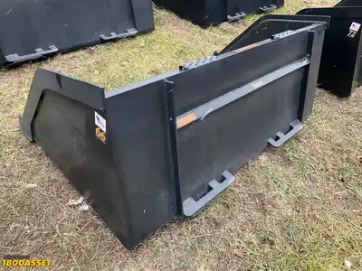 New Tomahawk 66” snow/mulch skid steer bucket, welded on high carbon cutting edge, skid steer...