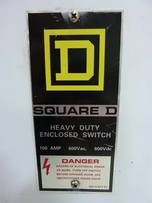 USED SQUARE D HU363 SER F1