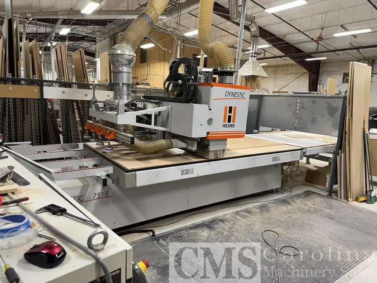 Used 2009 HOLZ-HER DYNESTIC 7516 5X10 CNC ROUTER CNC Routers British Columbia CA | CAROLINA MACHINERY SALES #506571