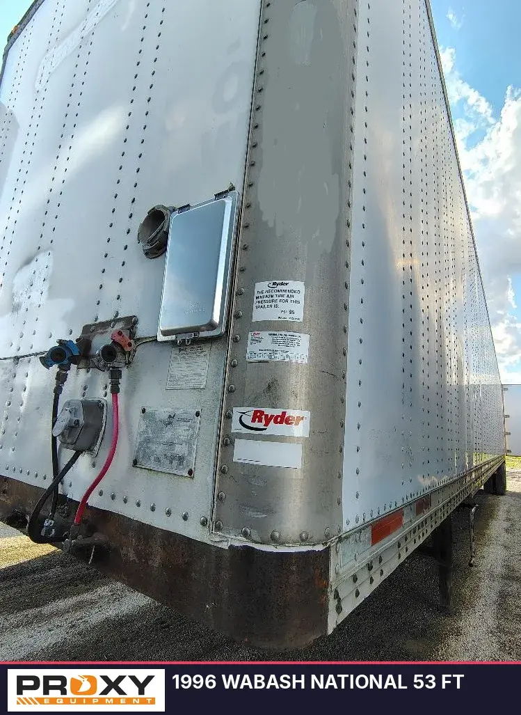 Used 1996 WABASH NATIONAL 53 FT Box Trailers Michigan US | Proxy Equipment #1425990