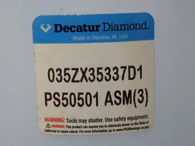 New | in-Stock DECATUR 035ZX35337D1 Tooling & Accessories (Other) Ohio US | HGR 24 #1056388
