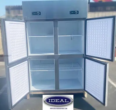1/2  fridge - 1/2 freezer -