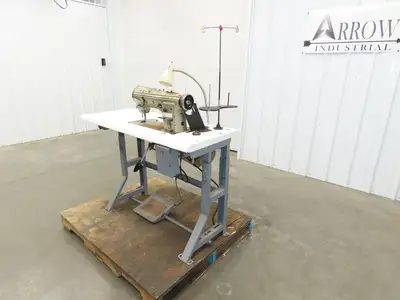 Singer 457 Industrial Sewing 3-step Zig Zag Rotary Take-up Machine 220VAC 3Ph