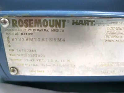 Used Rosemount 8705TSA020S1M0N5B3 Sensors New Hampshire US | Bitter End Trading #1452843