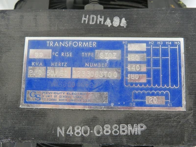 Used GENERAL SIGNAL _UNKNOWN_ Transformers Texas US | OCO Industrial #1681429