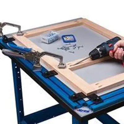 Clamp Table and Steel Stand Combo