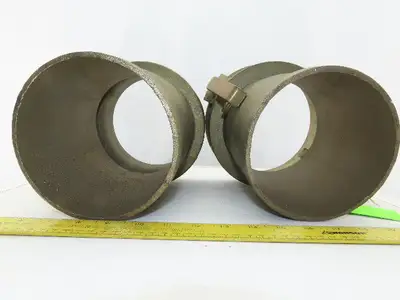 6C Type C  Brass 6" Camlock Coupling Fitting Male And Female Set Missing Seal