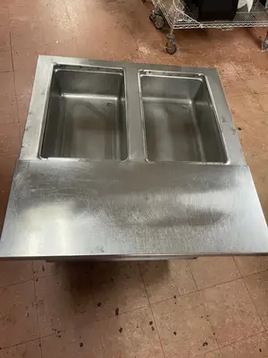 Used Randell Used 33" Randell 3612M Stainless Steel 2 Open Well Steam Table 208/240V - 2 Steam Tables (Food) Illinois US | Falcon Restaurant Supply #1375630