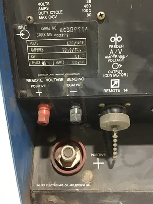 Miller Maxtron 450 CC/CV DC Inverter Arc Welder 3PH